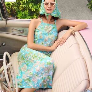 NWT Lilly Pulitzer KYLEIGH MAXI 👗 “Fresh Water Blue Sunbath” MSRP $178 NWT sz LG